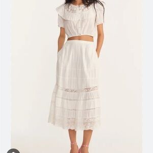 LoveShackFancy Quill skirt - sold out and hard to find!!